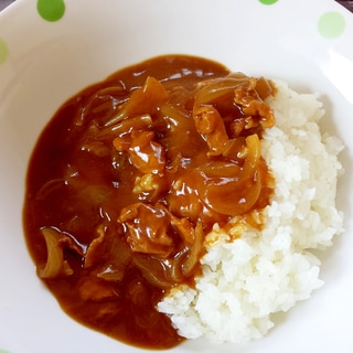 実にsimpleなカレーにニンニクで隠し味